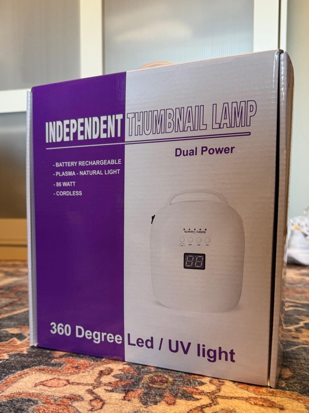 UV LED Nail Lamp, 86W Rechargeable Cordless Nail Light